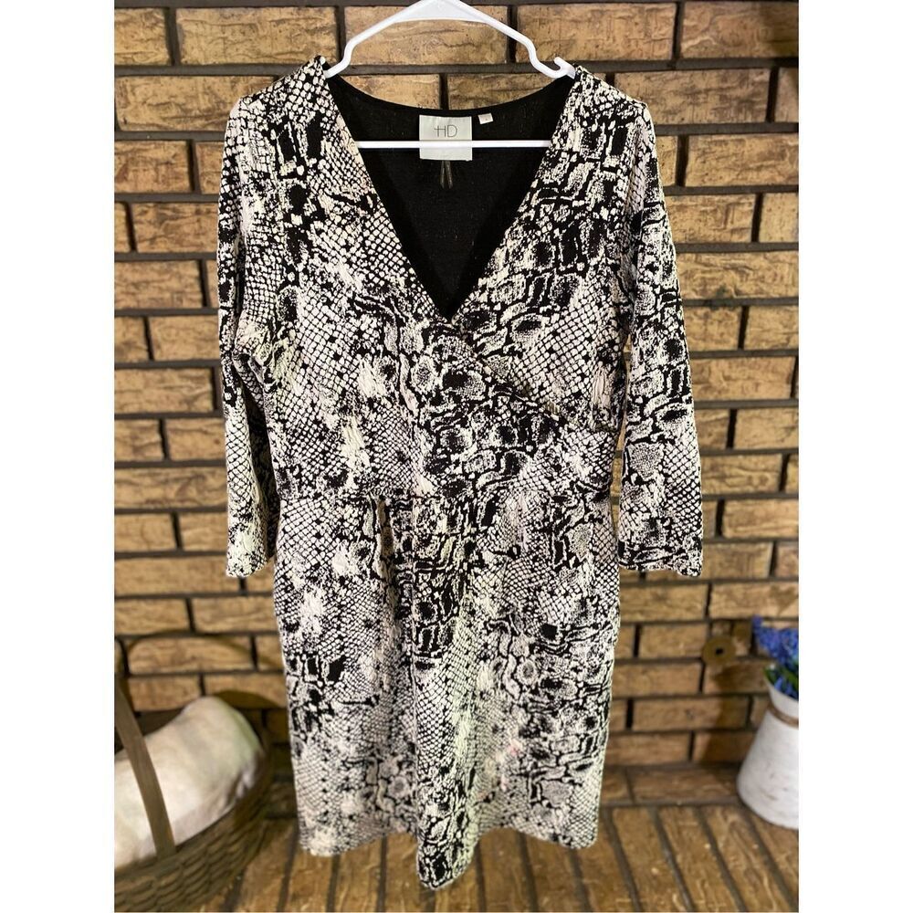HD In Paris By Anthropologie Snake Print Dress